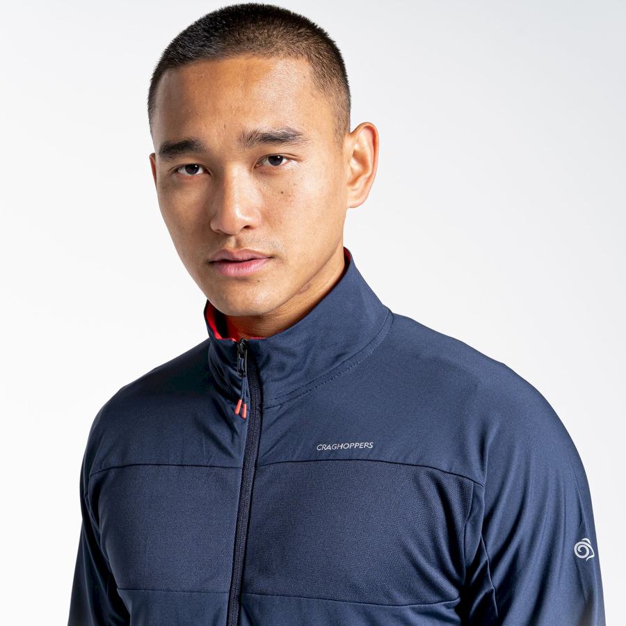 Blue Navy Craghoppers NosiLife Valens Men's Jackets | SMM9223NP