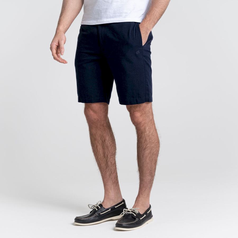 Blue Navy Craghoppers Nosibotanical Buck Men's Shorts | IUX4119WR