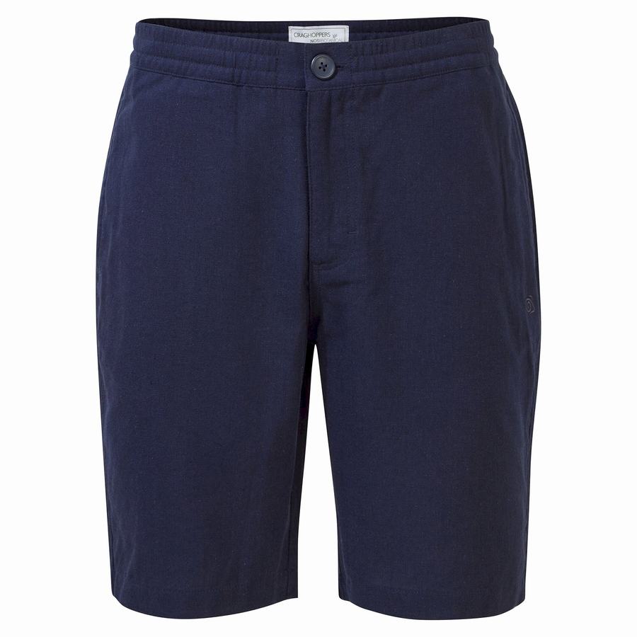 Blue Navy Craghoppers Nosibotanical Buck Men's Shorts | IUX4119WR