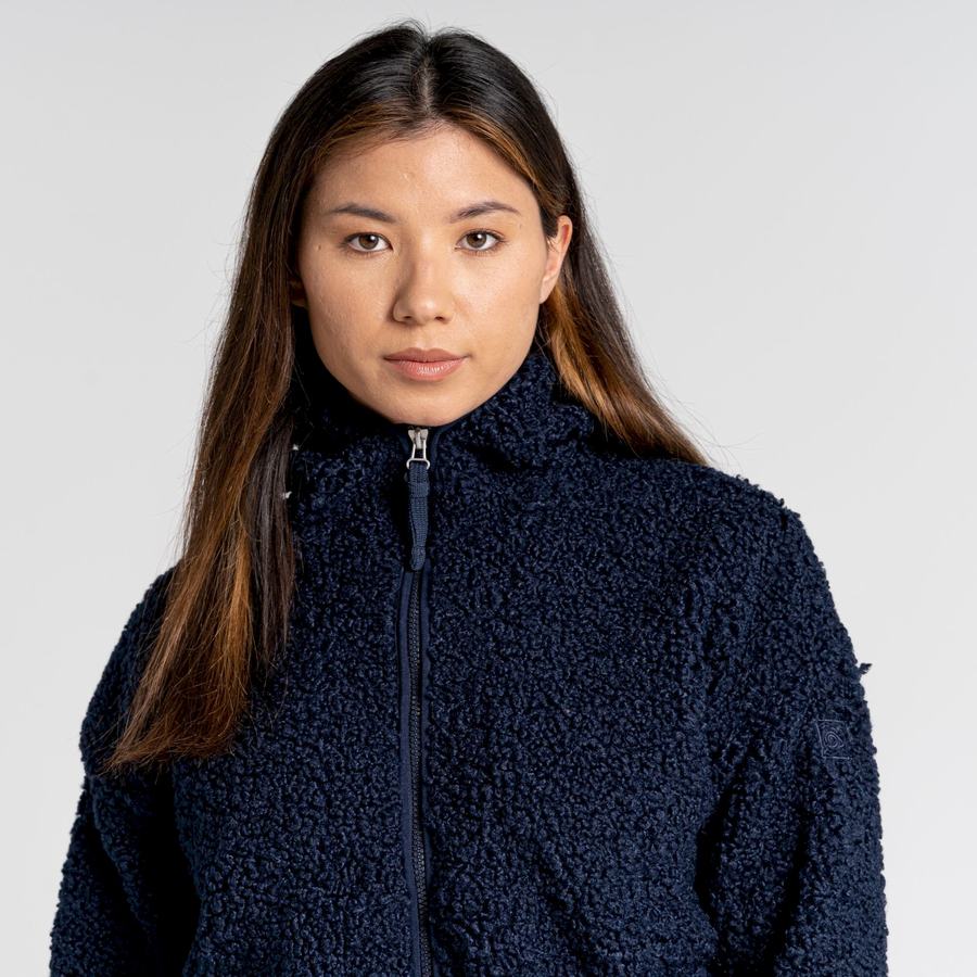 Blue Navy Craghoppers Orlena Hooded Women's Jackets | RDR2776PL