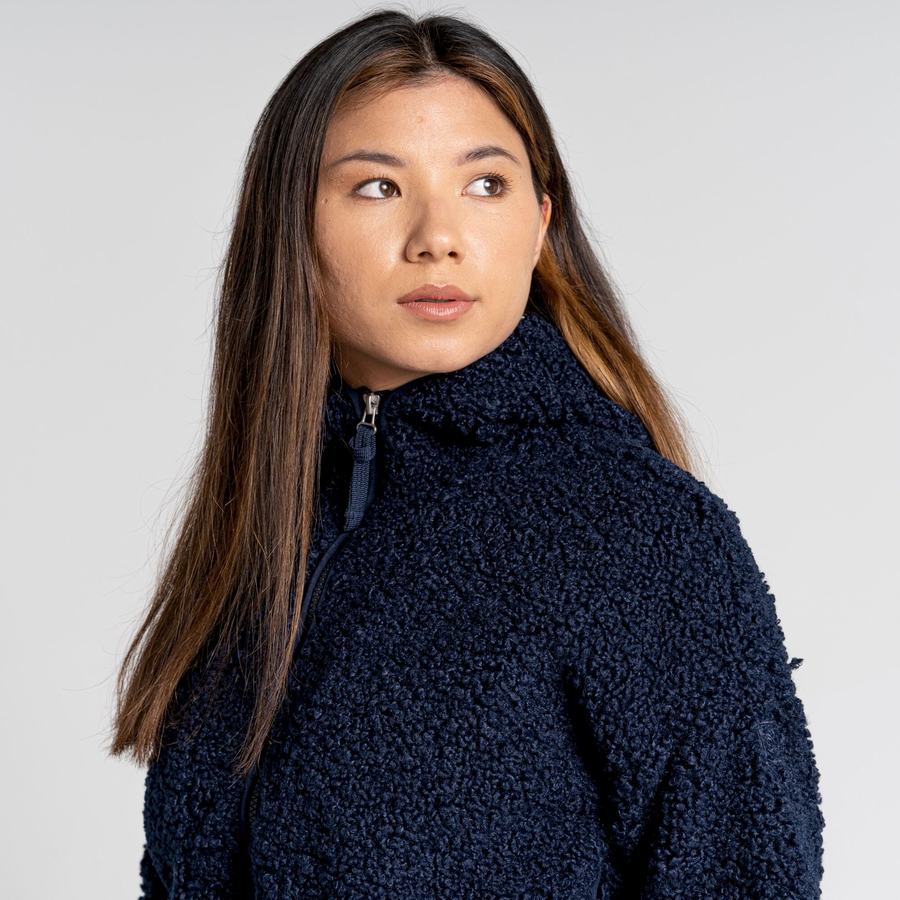 Blue Navy Craghoppers Orlena Hooded Women's Jackets | RDR2776PL