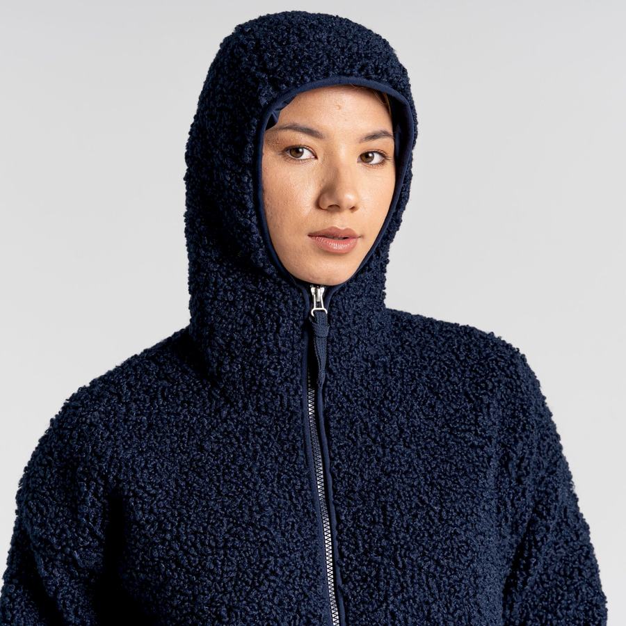 Blue Navy Craghoppers Orlena Hooded Women's Jackets | RDR2776PL