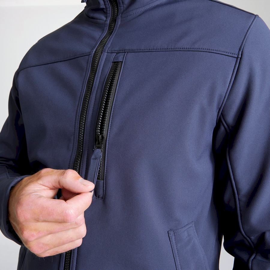 Blue Navy Craghoppers Oswin Insulated Hooded Men's Jackets | PON976BQ