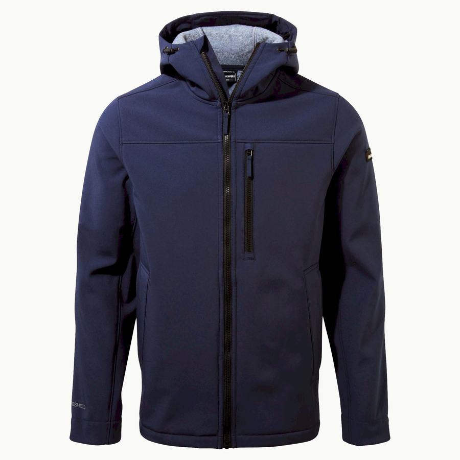 Blue Navy Craghoppers Oswin Insulated Hooded Men's Jackets | PON976BQ