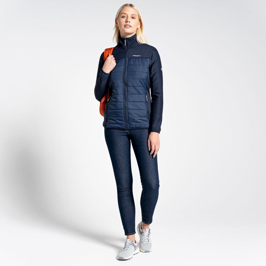 Blue Navy Craghoppers Regina Hybrid Women's Jackets | SLS2813UE