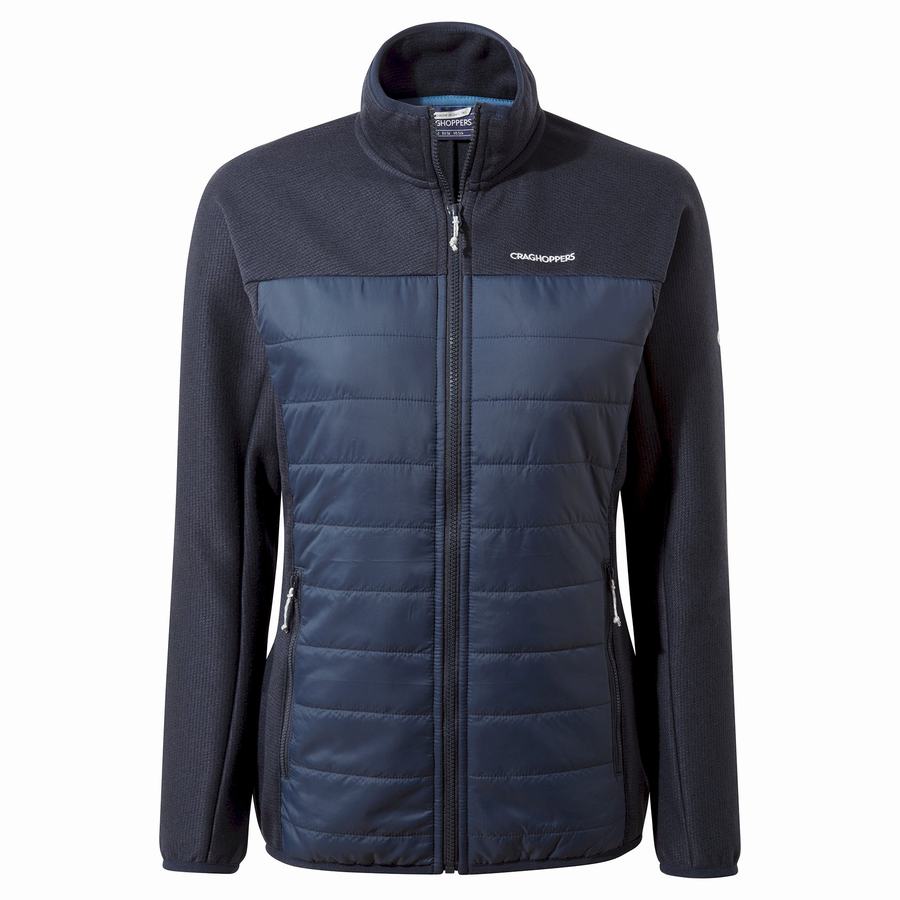 Blue Navy Craghoppers Regina Hybrid Women's Jackets | SLS2813UE