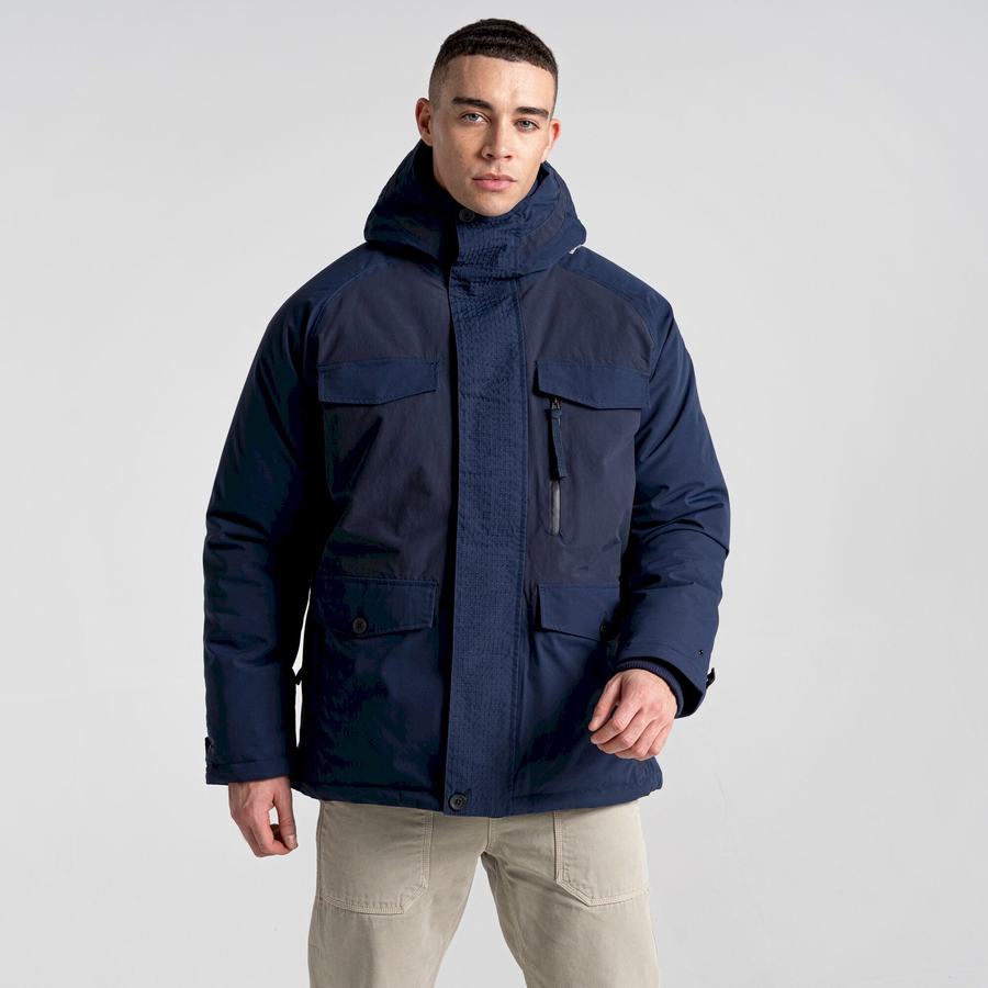 Blue Navy Craghoppers Sinclair Insulated Men's Jackets | FJI970FK