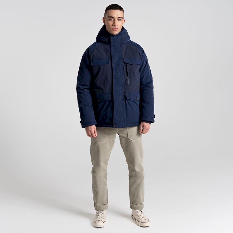 Blue Navy Craghoppers Sinclair Insulated Men's Jackets | FJI970FK