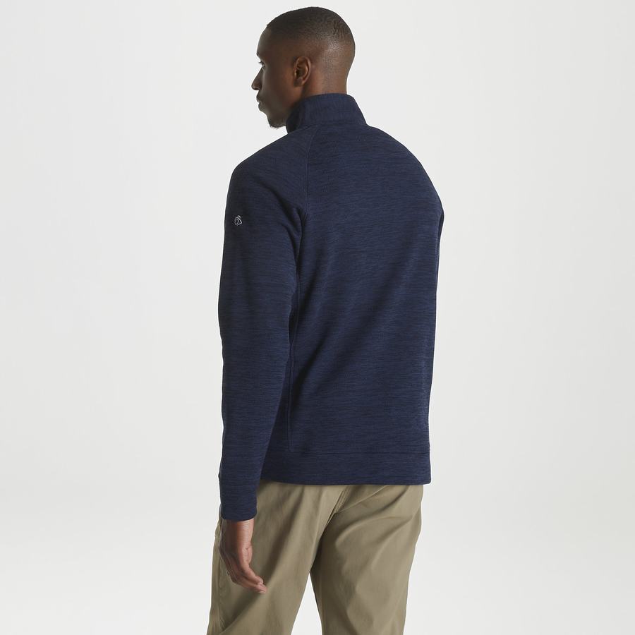 Blue Navy Craghoppers Stromer Half Men's Sweaters | ZKB7661ZT