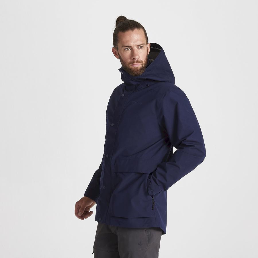 Blue Navy Craghoppers Talo GORE-TEX Men's Jackets | IGC4386WW