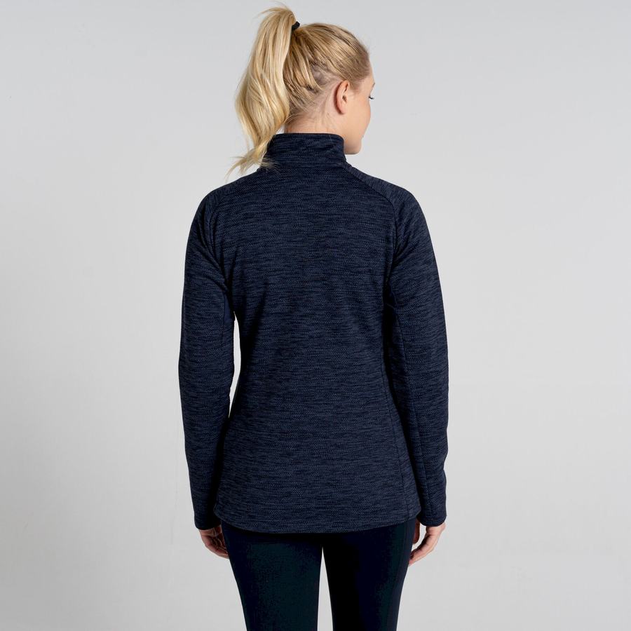 Blue Navy Craghoppers Trina Half Zip Women's Sweaters | XGX9016XB