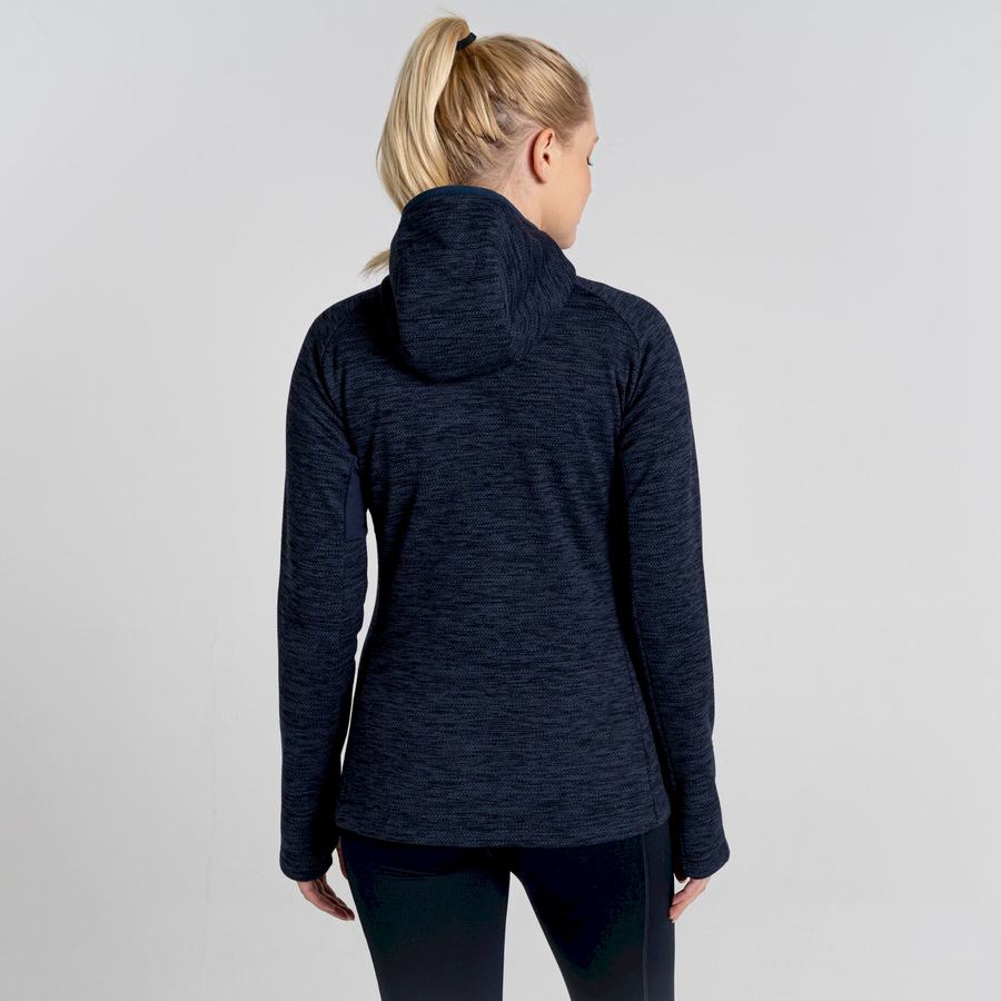 Blue Navy Craghoppers Trina Hooded Women's Jackets | IFL143RZ