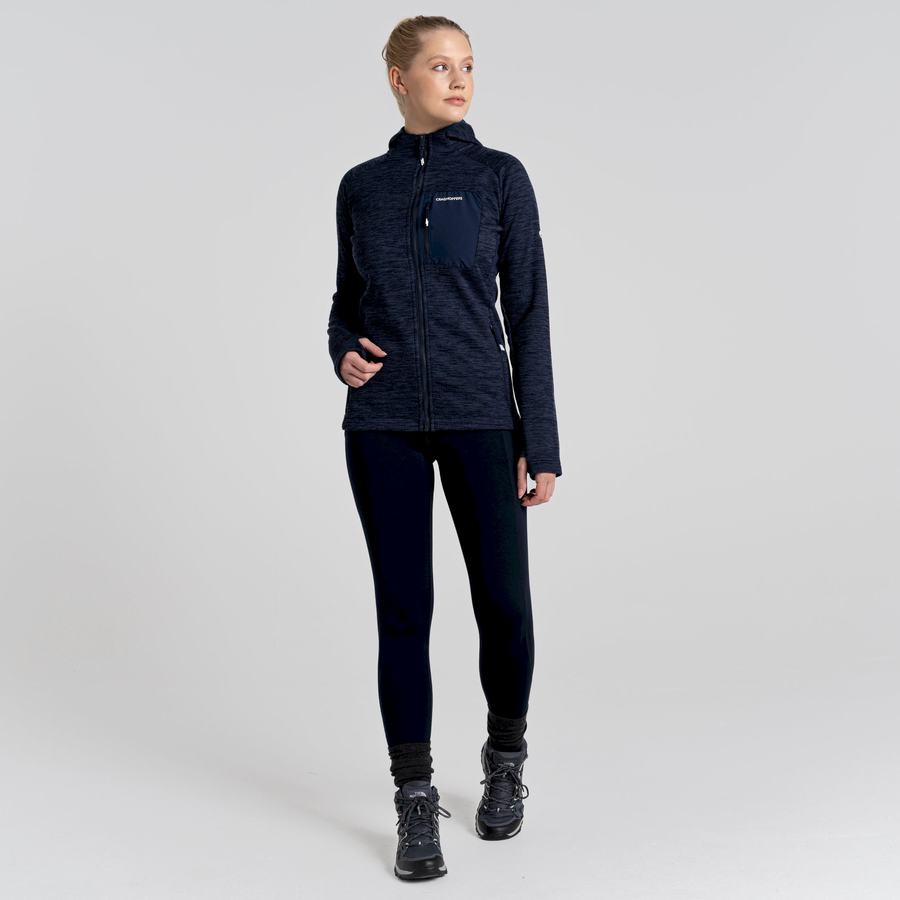 Blue Navy Craghoppers Trina Hooded Women's Jackets | IFL143RZ