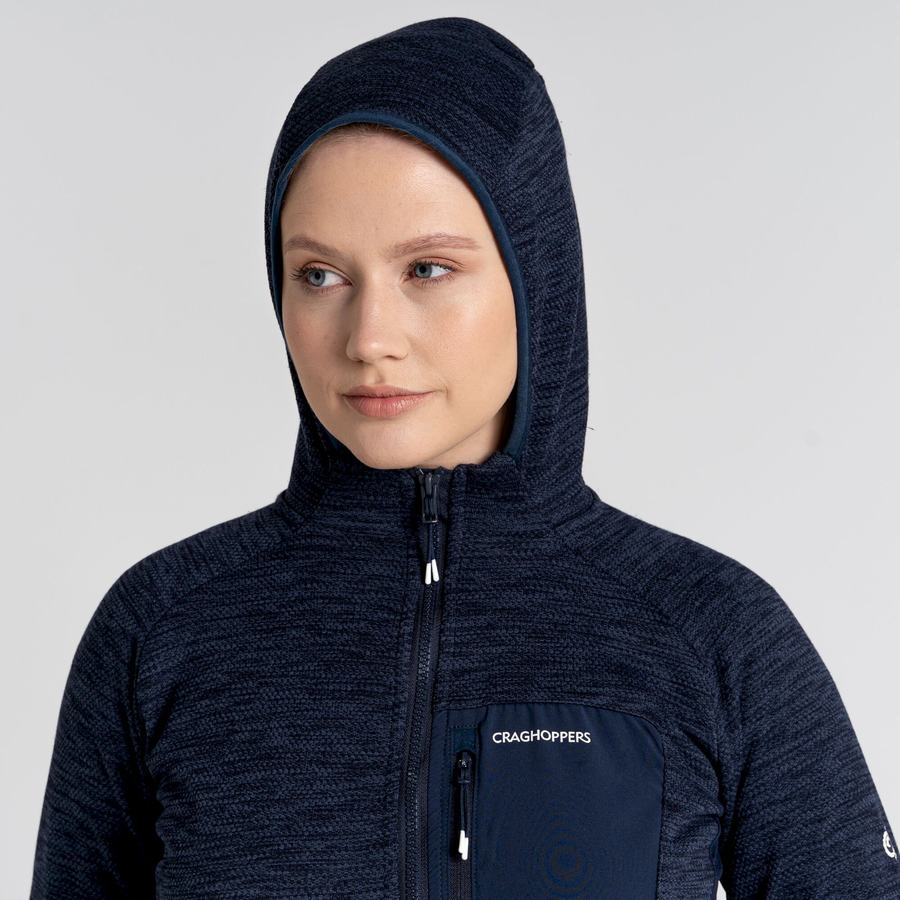 Blue Navy Craghoppers Trina Hooded Women's Jackets | IFL143RZ