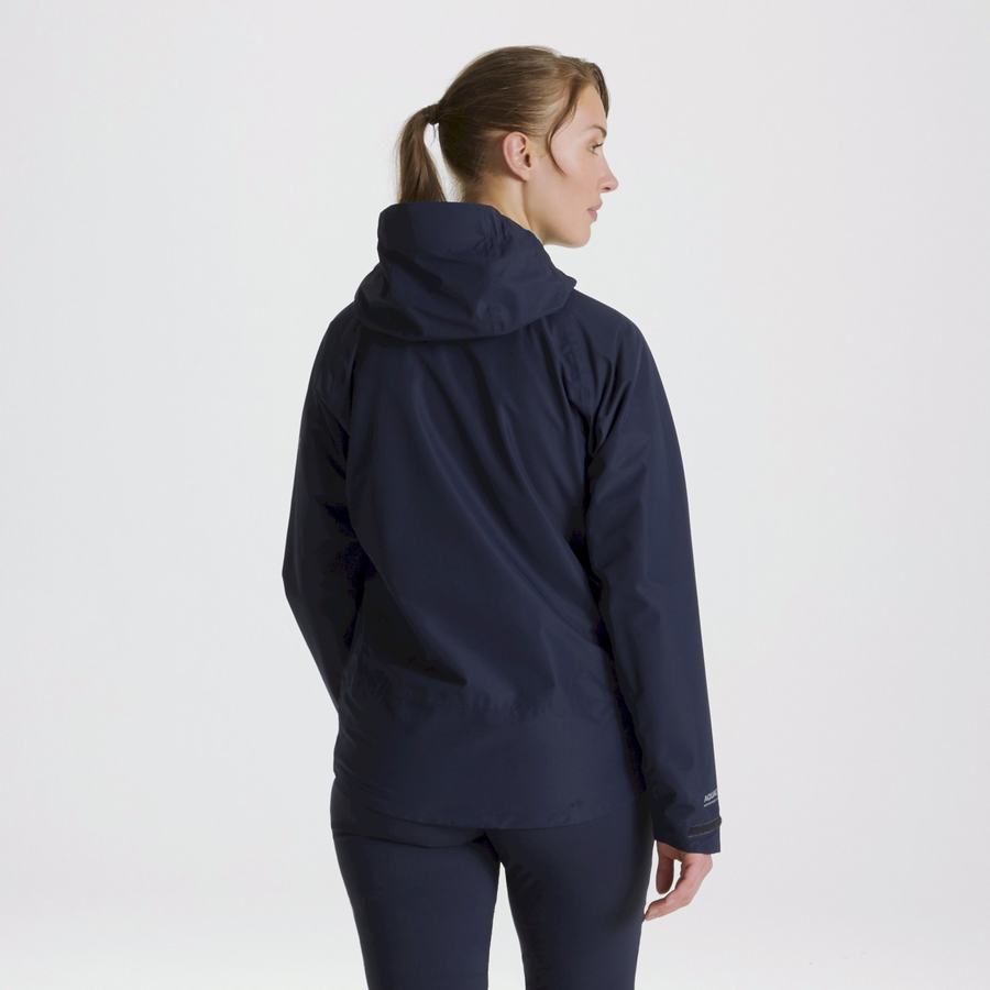 Blue Navy Craghoppers Waterproof Atlas Women's Jackets | ETG2693QA