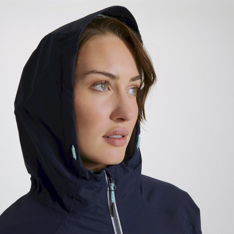 Blue Navy Craghoppers Waterproof Atlas Women's Jackets | ETG2693QA