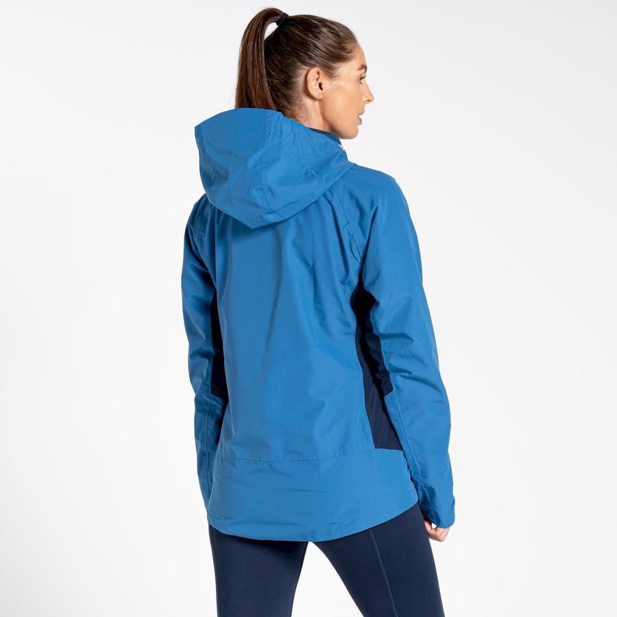 Blue Navy Craghoppers Waterproof Atlas Women's Jackets | IPL755AV