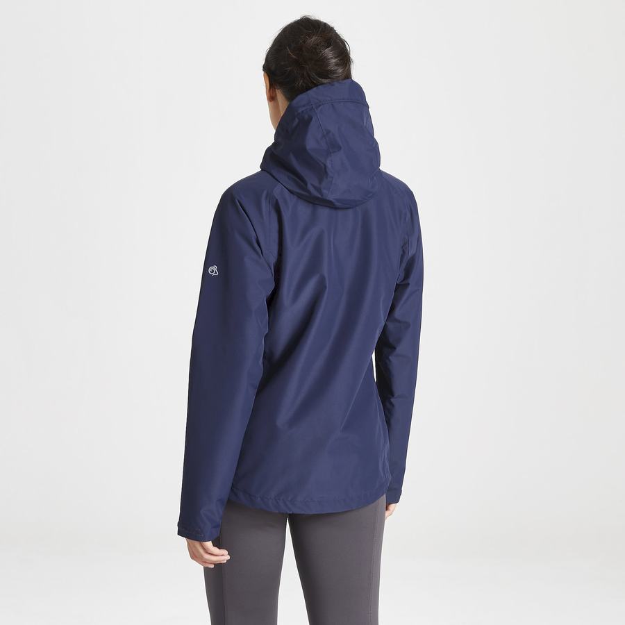 Blue Navy Craghoppers Waterproof Orion Women's Jackets | XGR3152DB