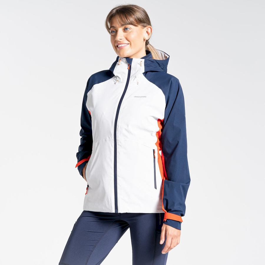 Blue Navy Grey Orange Craghoppers Anza Women's Jackets | LZK5017JI