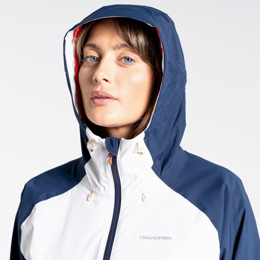 Blue Navy Grey Orange Craghoppers Anza Women's Jackets | LZK5017JI