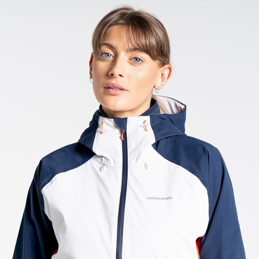 Blue Navy Grey Orange Craghoppers Anza Women's Jackets | LZK5017JI