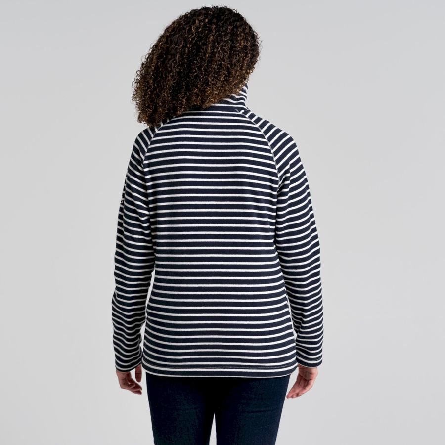 Blue Navy Stripes Craghoppers Ella Women's Sweaters | GFH2243XO