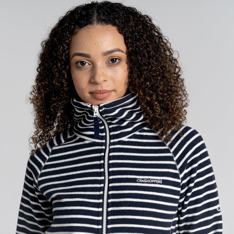 Blue Navy Stripes Craghoppers Ella Women's Sweaters | GFH2243XO