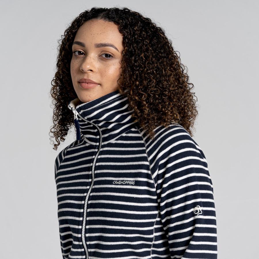 Blue Navy Stripes Craghoppers Ella Women's Sweaters | GFH2243XO