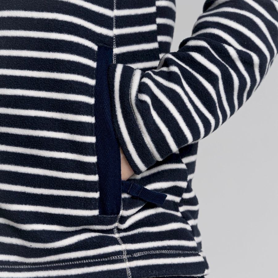 Blue Navy Stripes Craghoppers Ella Women's Sweaters | GFH2243XO