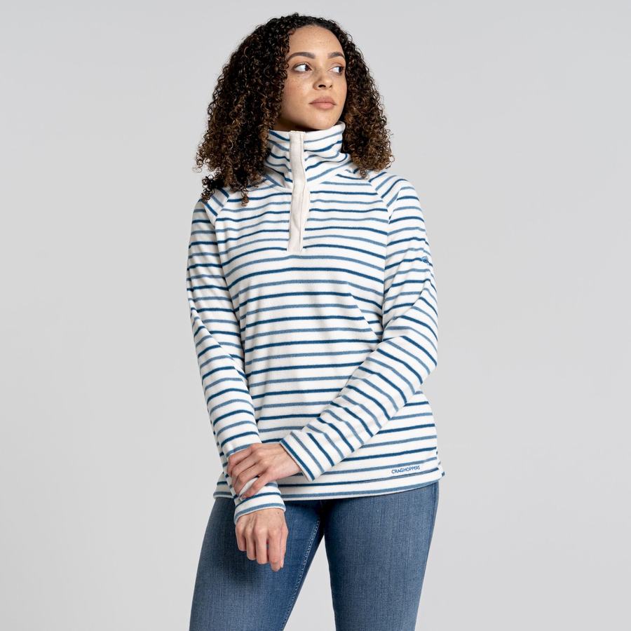 Blue Stripes Craghoppers Ella Overhead Women's Sweaters | RKZ617KQ