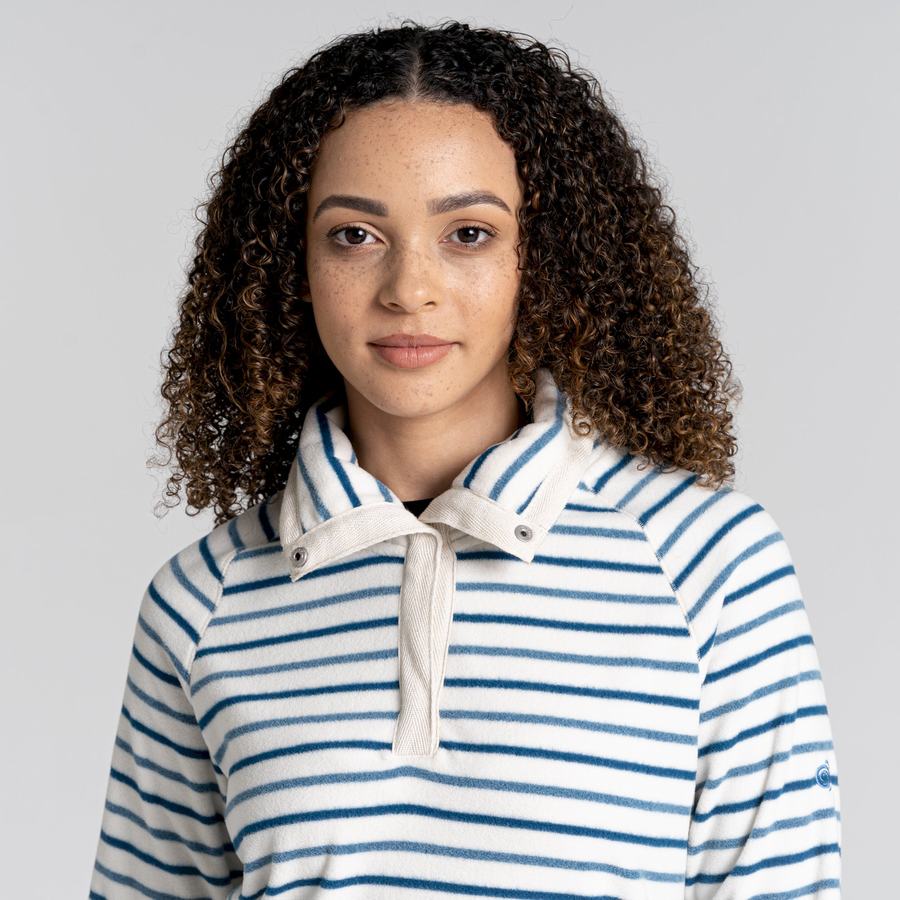 Blue Stripes Craghoppers Ella Overhead Women's Sweaters | RKZ617KQ