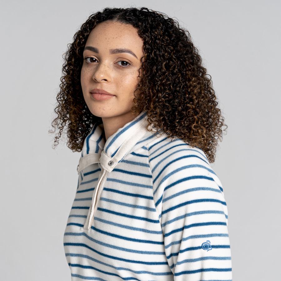 Blue Stripes Craghoppers Ella Overhead Women's Sweaters | RKZ617KQ