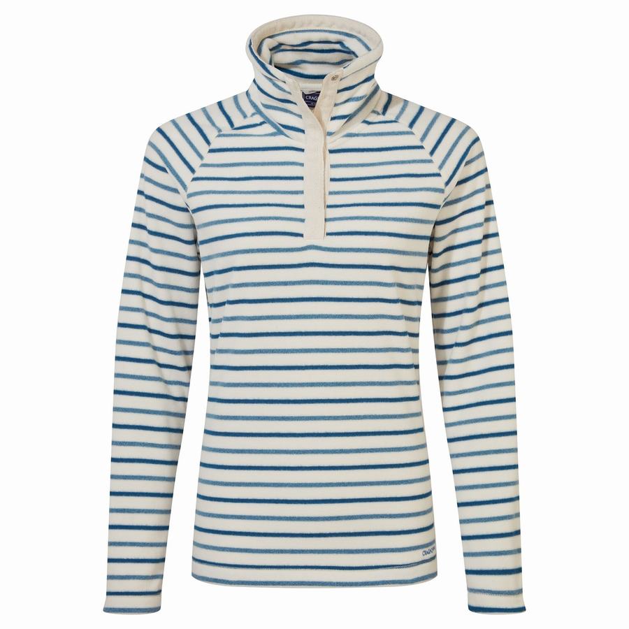 Blue Stripes Craghoppers Ella Overhead Women's Sweaters | RKZ617KQ