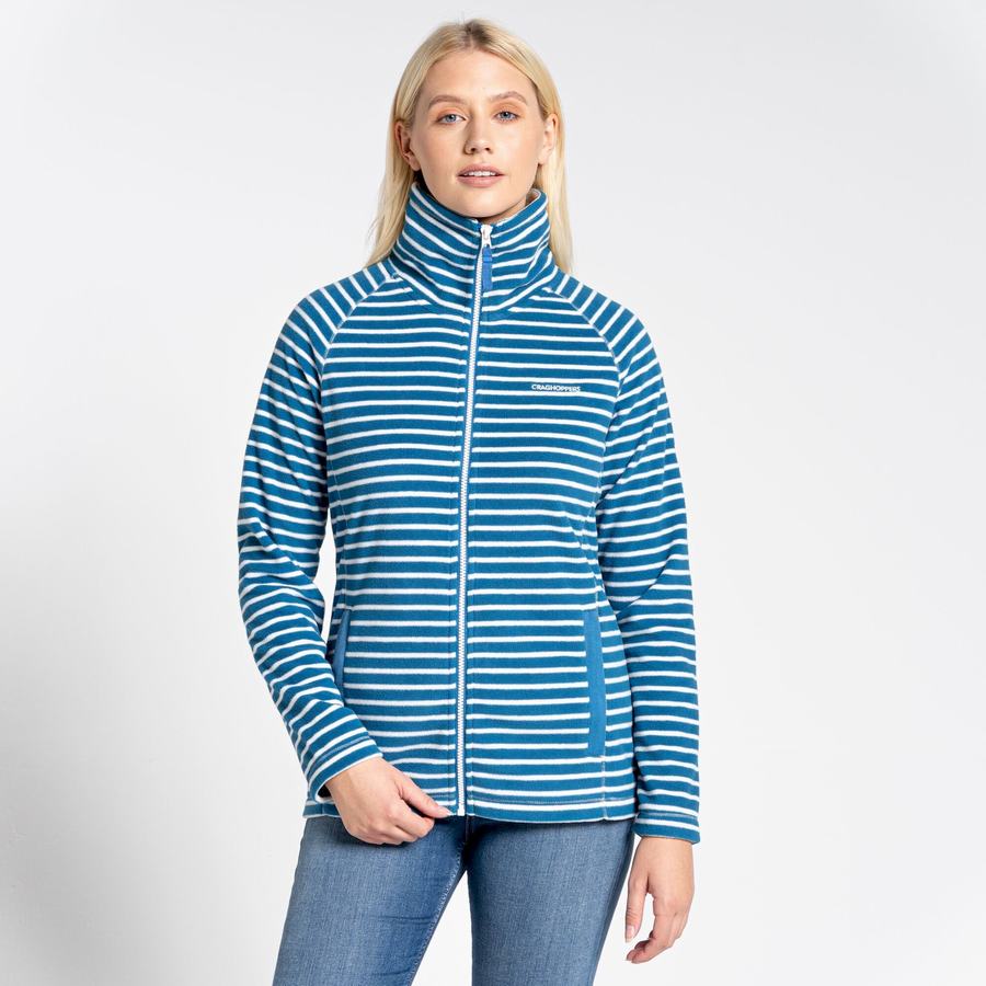 Blue Stripes Craghoppers Ella Women's Sweaters | SWL7568LT