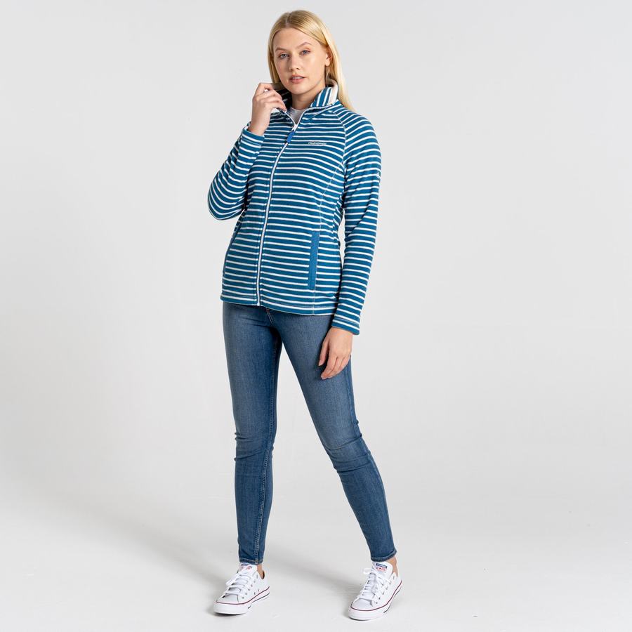 Blue Stripes Craghoppers Ella Women's Sweaters | SWL7568LT