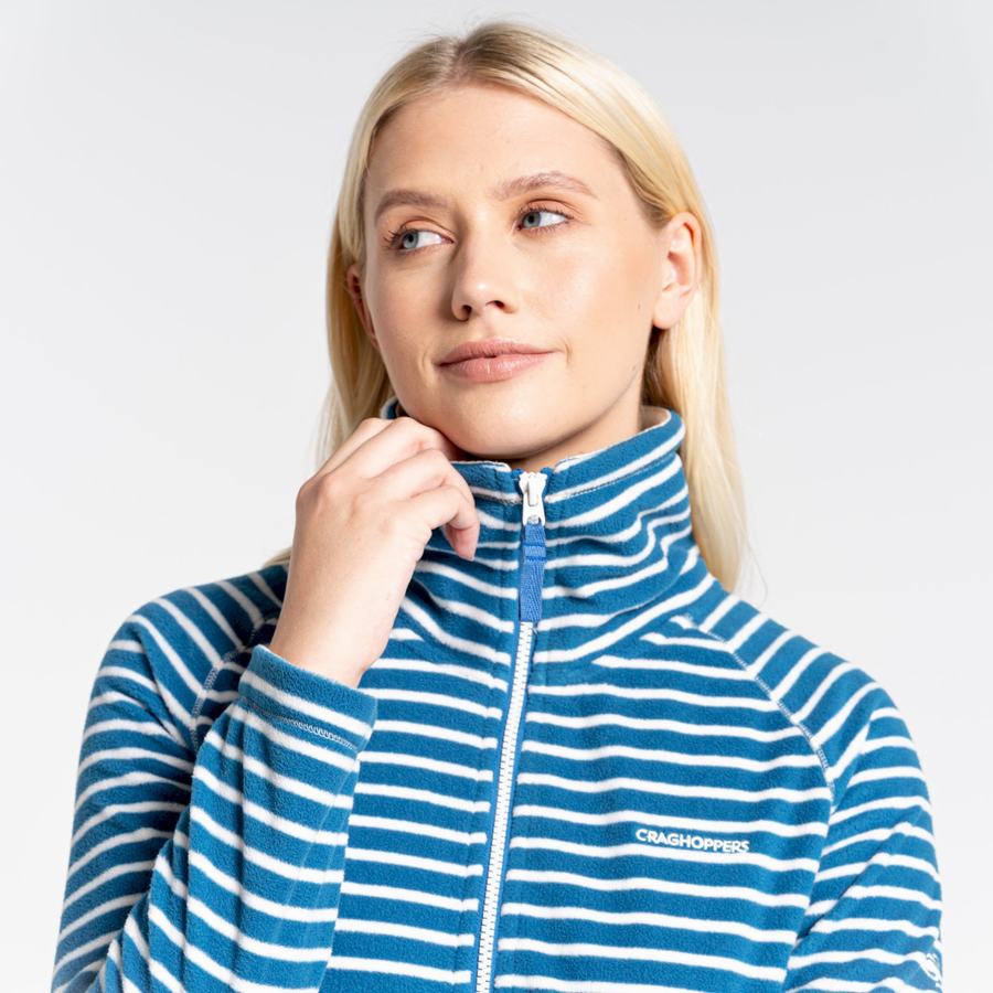 Blue Stripes Craghoppers Ella Women's Sweaters | SWL7568LT