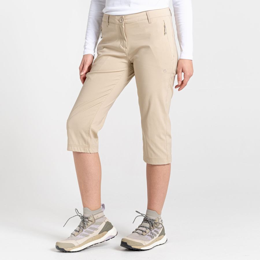 Brown Craghoppers Kiwi Pro II Crop Women's Trousers | ALH8100GK