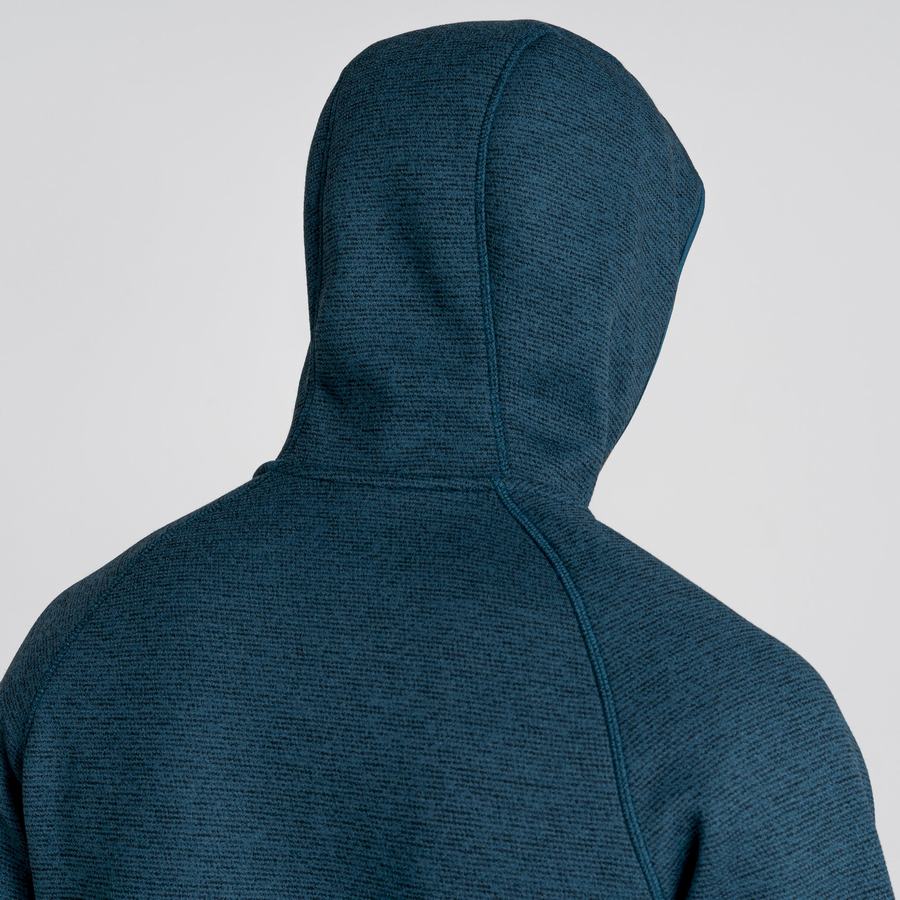 Dark Blue Craghoppers Brayden Hooded Men's Sweaters | AIZ5826ZA