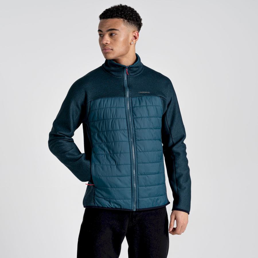 Dark Blue Craghoppers Kennett Hybrid Men's Jackets | STX4761EO