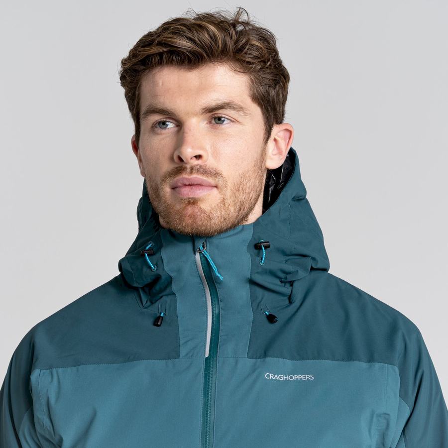 Dark Green Craghoppers Waterproof Gryffin Men's Jackets | XWP8664IB