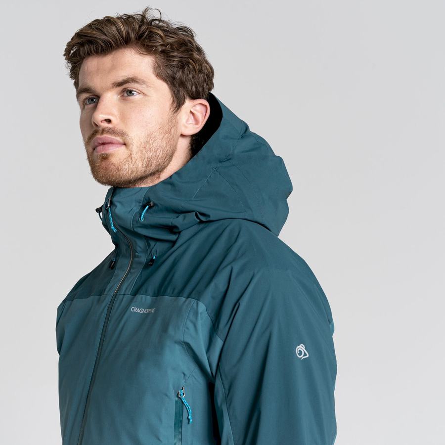 Dark Green Craghoppers Waterproof Gryffin Men's Jackets | XWP8664IB