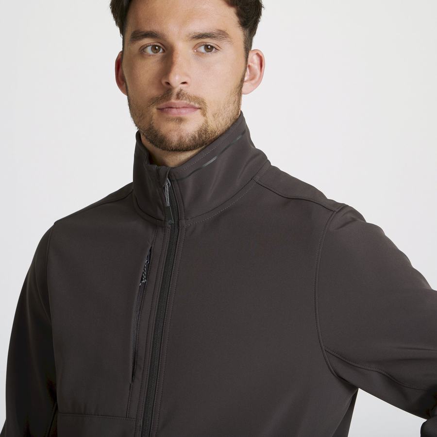 Dark Grey Craghoppers Expert Basecamp Softshell Men's Jackets | RCM1258DO