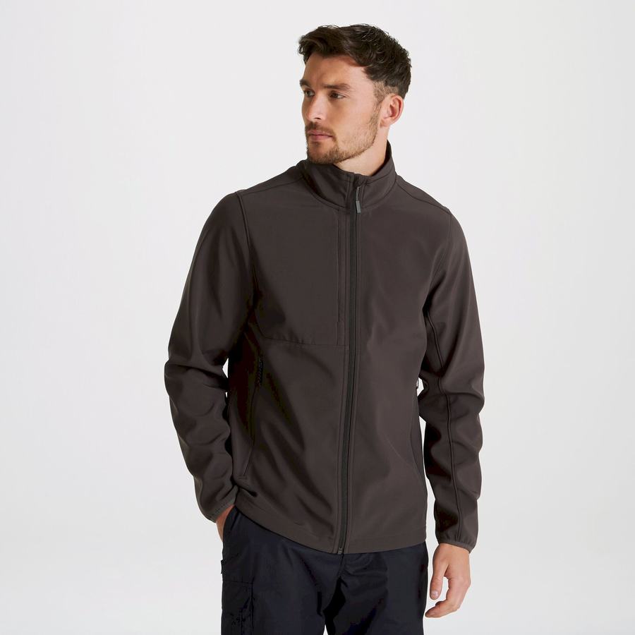 Dark Grey Craghoppers Expert Basecamp Softshell Men's Jackets | RCM1258DO