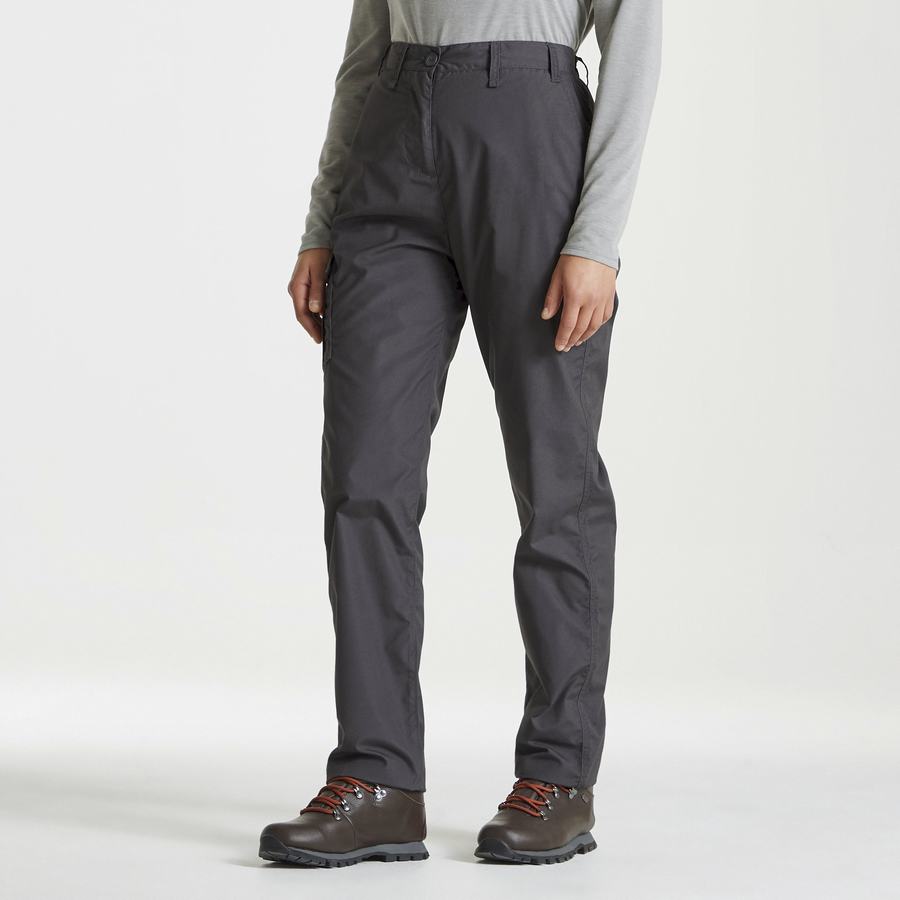 Dark Grey Craghoppers Expert Kiwi Women's Trousers | YJO9563FS