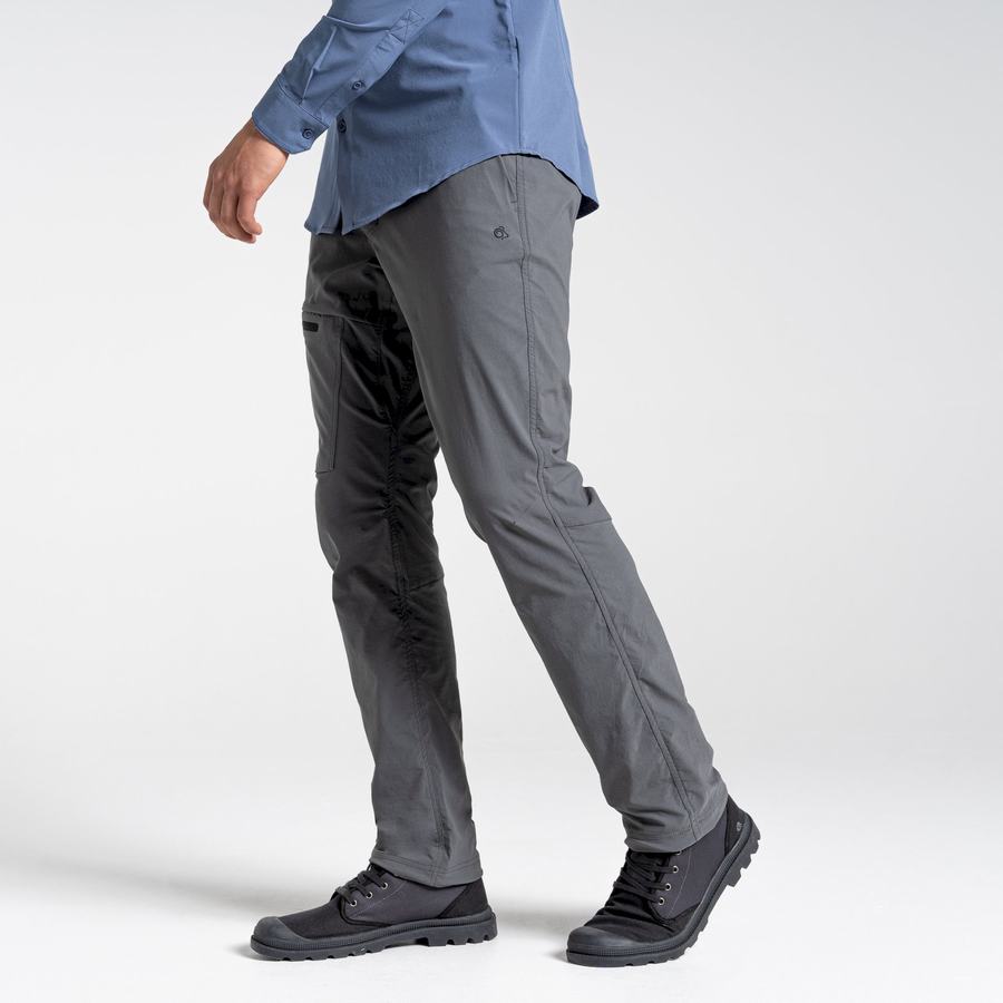 Dark Grey Craghoppers NosiLife Pro Active Men's Trousers | CGA5225XZ