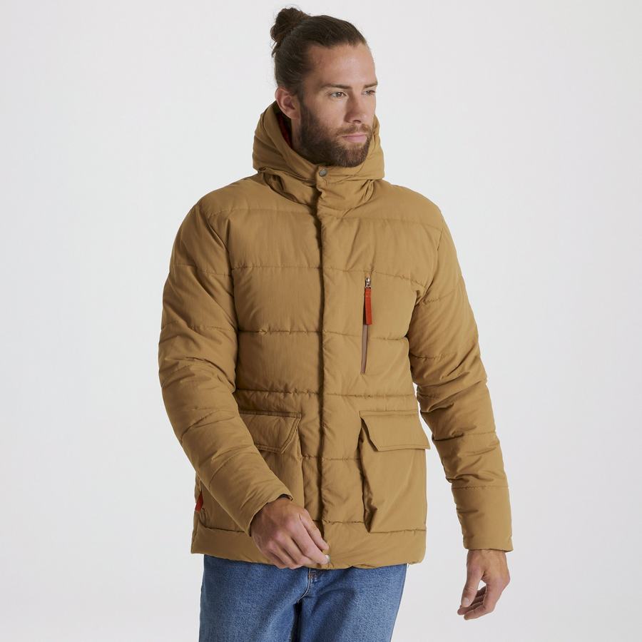 Dark Khaki Craghoppers Insulated Cromarty Men's Jackets | FTT2566XY