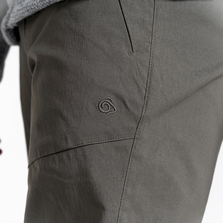 Dark Khaki Craghoppers Kiwi Pro II Men's Trousers | WQG1567KW