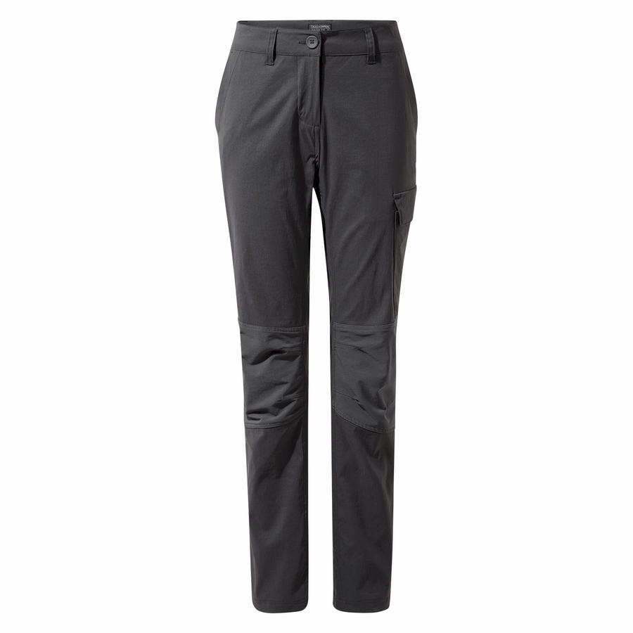 Deep Grey Craghoppers Kiwi Pro Expedition Women's Trousers | THB2649DW