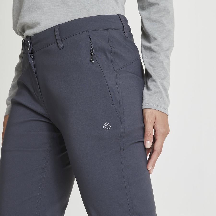 Deep Grey Craghoppers Kiwi Pro II Winter Lined Women's Trousers | SVZ1429LE