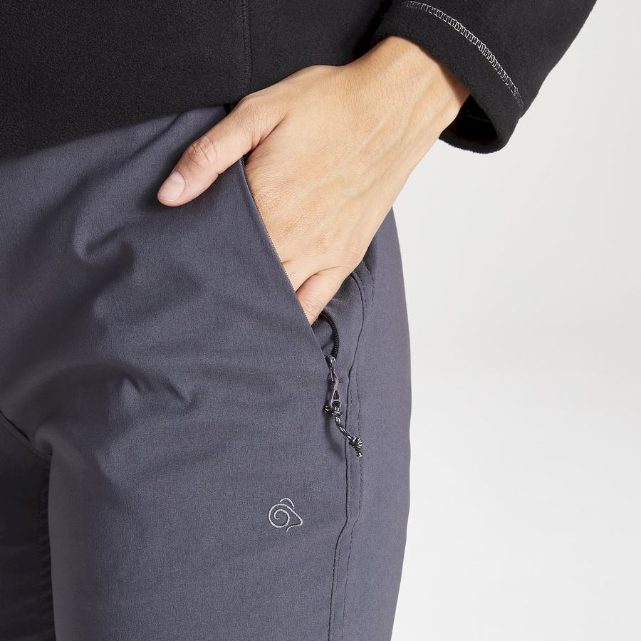 Deep Grey Craghoppers Kiwi Pro II Women's Trousers | NPQ261YQ